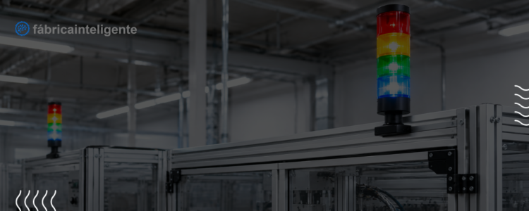 Qual é o conceito de Andon e sua aplicação no modelo de Produção Enxuta